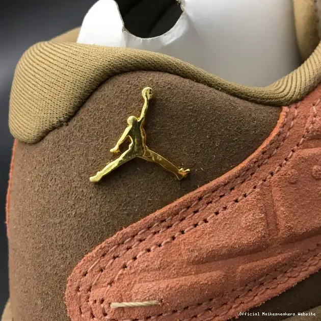 Official Maikesneakers Stone Sepia Blush CLOT Jordan Low x Canteen-Terra AT3102-200 Air 13 0407